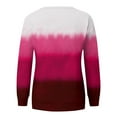 thumbnail image 5 of Outfmvch Sweaters for Women Womens Sweatshirt Womens Casual Striped Pullover Tops Long Sleeve Crewneck Oversized Sweatshirts 2024 Fall Clothes Hoodies for Women Z White M Sale, 5 of 5