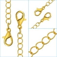 thumbnail image 3 of Uxcell 10 Pack Necklace Extenders Extension Chains with Lobster Clasps, 5 Size Gold, 3 of 5