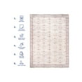 thumbnail image 3 of nuLOOM Gemma SpinClean Machine Washable Transitional Floral Area Rug, 9' x 12', Gemma Light Beige, 3 of 9