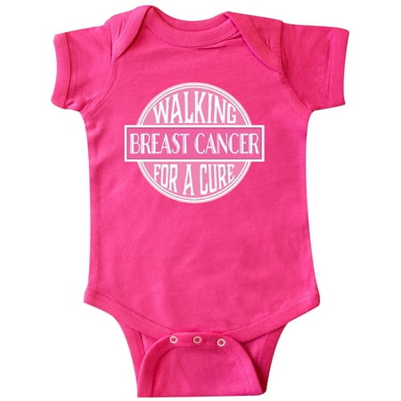 

Inktastic Breast Cancer Walking for a Cure Gift Baby Girl Bodysuit