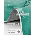 thumbnail image 3 of Teal Abstract Area Rug for Bedroom 2.7x5 Ft Silver Marble Ripples Clouds Luxury Fluid Art Super Soft fuzzy Throw Rug Non-Slip Fluffy Plush Indoor Floor Carpet for Living Room Nursery Home Decor, 3 of 8