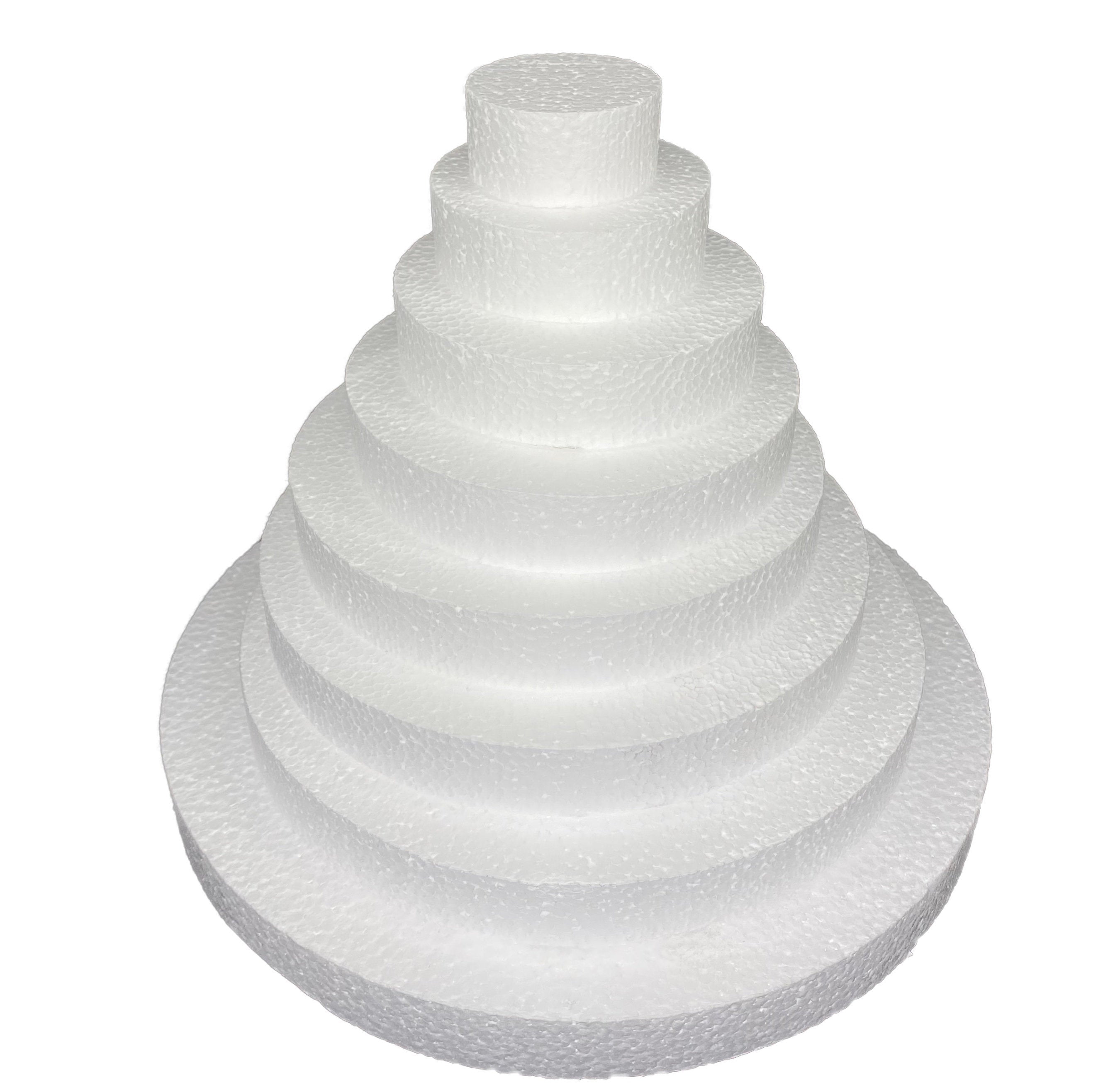 Smooth Foam Circle Discs for Arts & Crafts and DIY 6 Pack