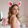 thumbnail image 5 of TELOLY Furry Head,Cartoon Plush Pig Ears,Cute and Soft Furry Headband,Fuzzy Headband for Everyday Wear,Parties and Photoshoots, 5 of 7