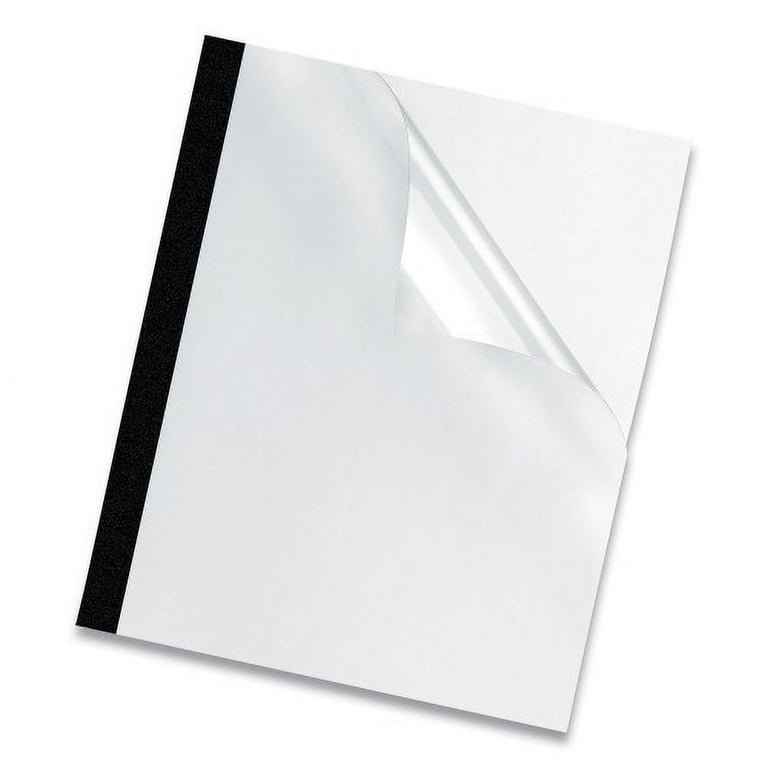 Thermal Binding System Presentation Covers, Clear, 181 to 240 Sheet Capacity, 11 x 8.5, Unpunched, 10/Pack Thermal Binding System Presentation Covers, Clear, 181 to 240 Sheet Capacity, 11 x 8.5, Unpunched, 10/Pack