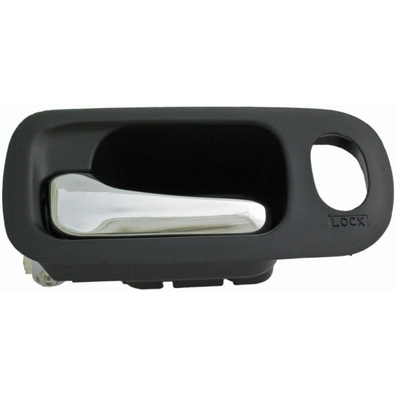 Dorman 92684 Front Driver Side Interior Door Handle for Specific Honda Models, Black; Chrome