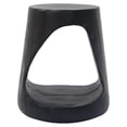 thumbnail image 4 of SONGMY Hollow MGO Accent Side Table, Unique Modern End Table with Wide Pedestal & Tabletop, Small Drink Tables for Living Room, Bedroom Night Stand Bedside Table, No Assembly Required, Black, 4 of 7