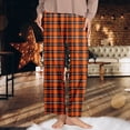 thumbnail image 2 of JJHGVB Plaid Pants for Women Pajama Pants Women with Pockets Thin Pajama Pants for Women's Pants Casual Comfy Pants Women Womens Pants Trendy Lightweight Pants for Women Orange S, 2 of 5