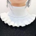 thumbnail image 3 of Falso Cuello Elástico Cuello Alto Desmontable Falso Cuello Invierno Cuello Calentador Aespa kaili Sencillez, 3 of 5