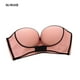 thumbnail image 1 of Sujetador sin tirantes Mujer Invisible Sexy Bralette sin costuras Hacer subir Lencería Ropa interior sin espalda, Rosa, 36 / 80AB Jumpingount AP001142-03B, 1 of 7