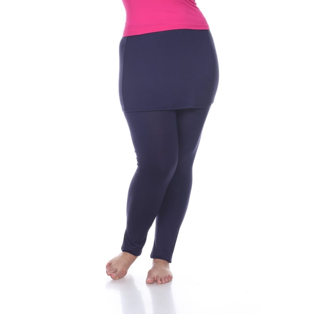 White Mark Leggings Jupe Décontractée Extensible Douce pour Femmes