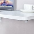 thumbnail image 3 of Folding Table Wall Mounted Folding Table for Small Spaces,Fold Down Desk,Workbench for Home Office,Laundry,White, 3 of 7