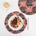 thumbnail image 4 of Tiger Head on Pink Trivet Mats Woven Pot Holders 3Pcs Non-Slip Heat Resistant for Hot Pots Pans Pats, 4 of 6