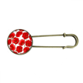 thumbnail image 1 of Red Flowers Corn Bespread Retro Metal Brooch Pin Clip Jewelry, 1 of 3