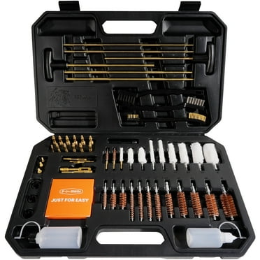 Universal Gun Cleaning Kit for All Caliber Pistol Rifle Handgun Shotgun Hunting Cleaning Kit with Brass Rods and Tough Carrying Case, Hunting Gun Accessories for Men