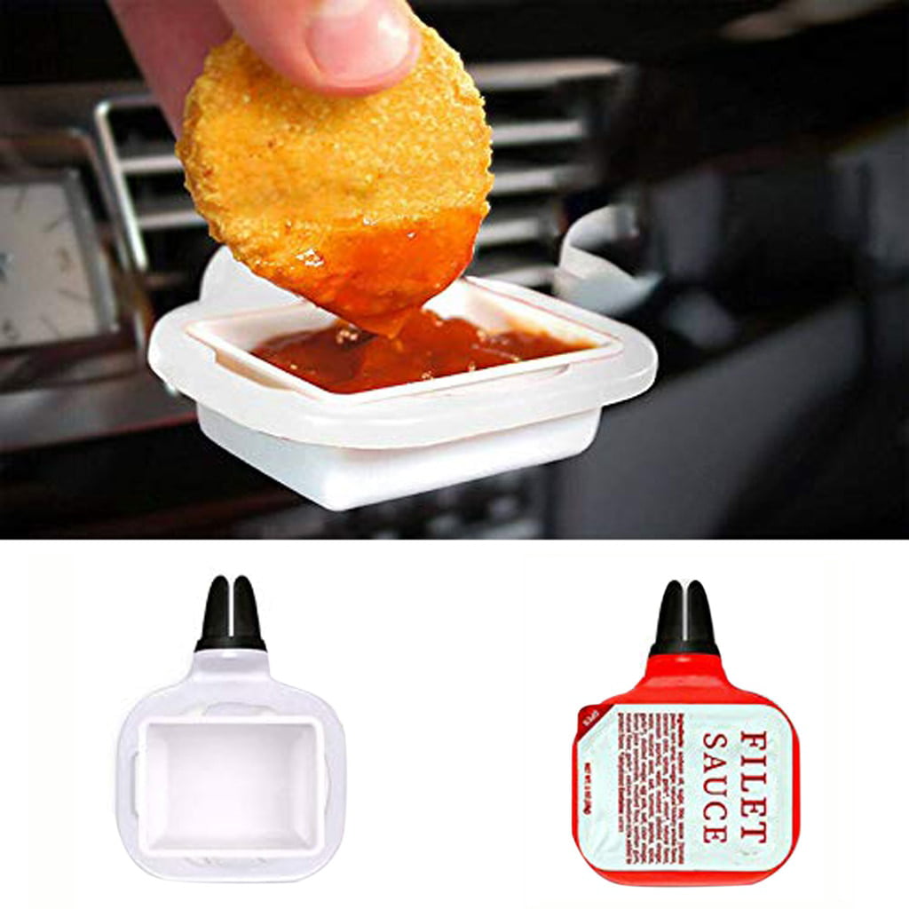 Free Shipping. 2 Car Vent Sauce Holders Holds small and large dipping sauces