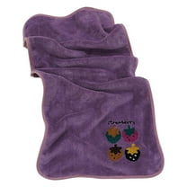 Cinvoph 14"x30" Stawberry Hand Towel, Thicker & Lighter Weight, Quicker to Dry Towels for Bathroom, Machine Washable Cute Bathroom Shower Towels , Purple