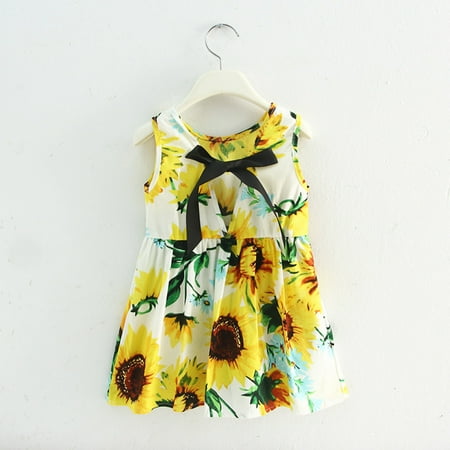 

Tking Fashion Toddler Girls Summer Princess Dress Kids Baby Party Wedding Sleeveless Dresses Green 90