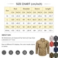 thumbnail image 2 of Men's Dual Chest Pocket Long Sleeve Tactical Cargo Shirts Lightweight Cooling UPF 50 Sun Protection Button Down Lapel Collar Breathable Work Tops, 2 of 8