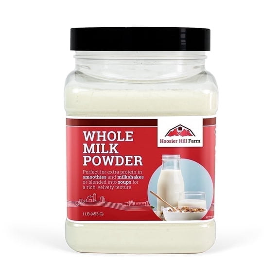 Hoosier Hill Farm Whole Milk Powder, 1 lb Jar