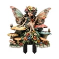 thumbnail image 1 of Adorno de estaca de figuras de hadas, accesorio de decoración en forma de hongo, estaca de jardín de hadas de acrílico para el hogar, césped, patio,, 1 of 9