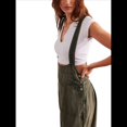 thumbnail image 1 of Mono Vaquero Holgado Informal Sin Mangas con Bolsillos Ajustable para Mujer Verde M, 1 of 7