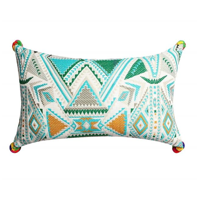12 x 18 Chic Home Sarita Garden Decorative Pillow Navy 12 x 18 Chic Home Sarita Garden Decorative Pillow Navy