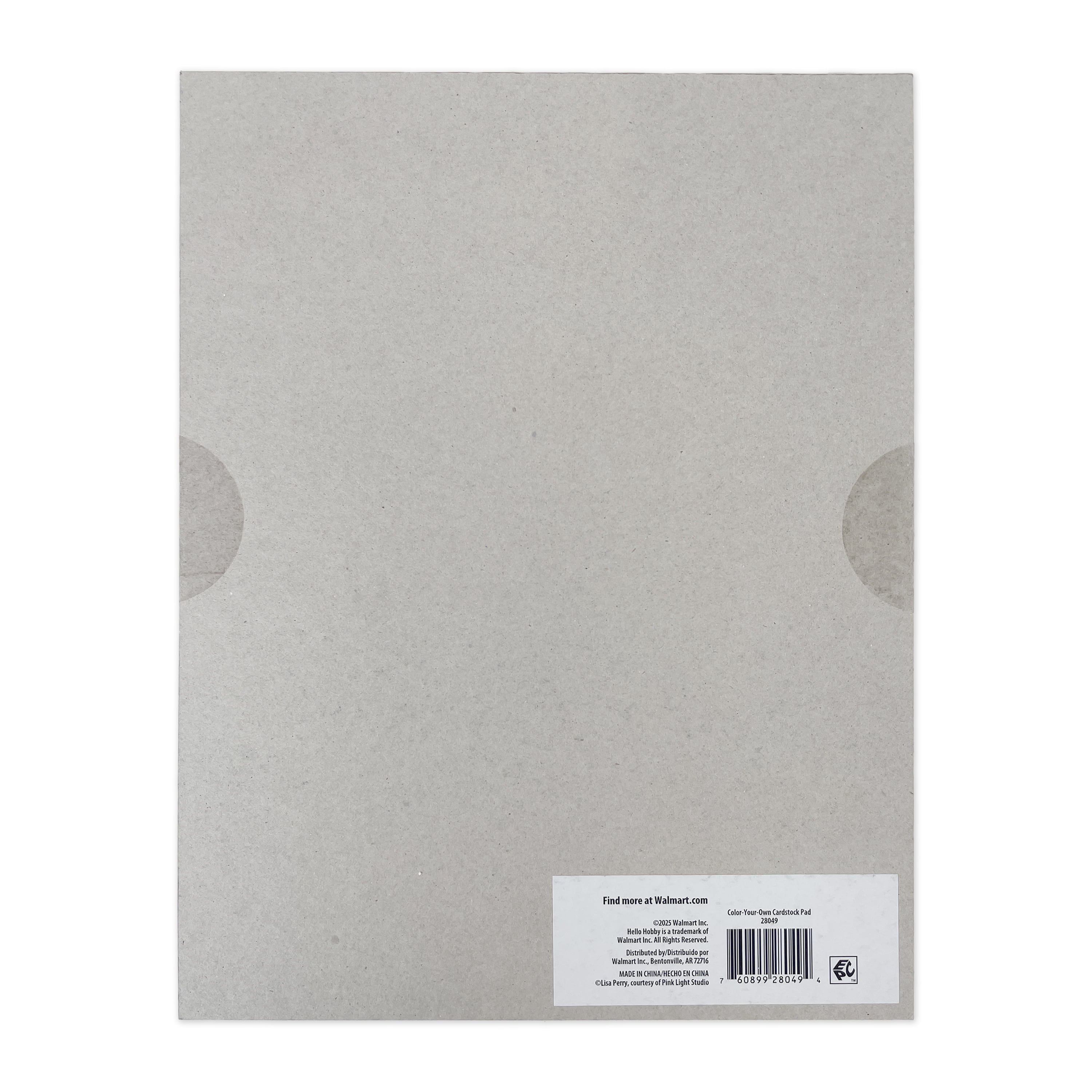 Hello Hobby Color Your Own 8.5x11 Paper and Cardstock Combo Pad for Scrapbooking and Crafting