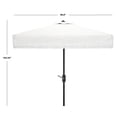 thumbnail image 4 of Safavieh Milan Fringe 7.5' Market Crank Square Patio Umbrella, White, 4 of 6