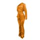 thumbnail image 3 of Puntoco nueva moda para mujer cordón Color sólido terciopelo denso Micro cuerno tops conjunto de dos piezas liquidación Puntoco Puntoco-3744, 3 of 5