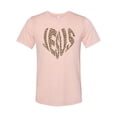 thumbnail image 1 of "Jesus Shirt, Leopard Jesus Heart, Christian Shirt, Gift For Her, Religious Shirt, Leopard Print Shirt, Jesus Heart, Birthday Gift, Mom Tee, Peach, LARGE", 1 of 1