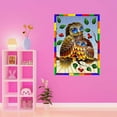 thumbnail image 1 of Owl Wall Decal Living Room Kids Room Home Decor Sticker Vibrant Animal Living Room Decoration - Size: 8 In X 10 In, 1 of 5