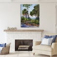 thumbnail image 2 of Stupell Industries Tropical Boardwalk Landscape Nature Painting Gallery Wrapped Canvas Print Wall Art, 36 x 48, 2 of 7