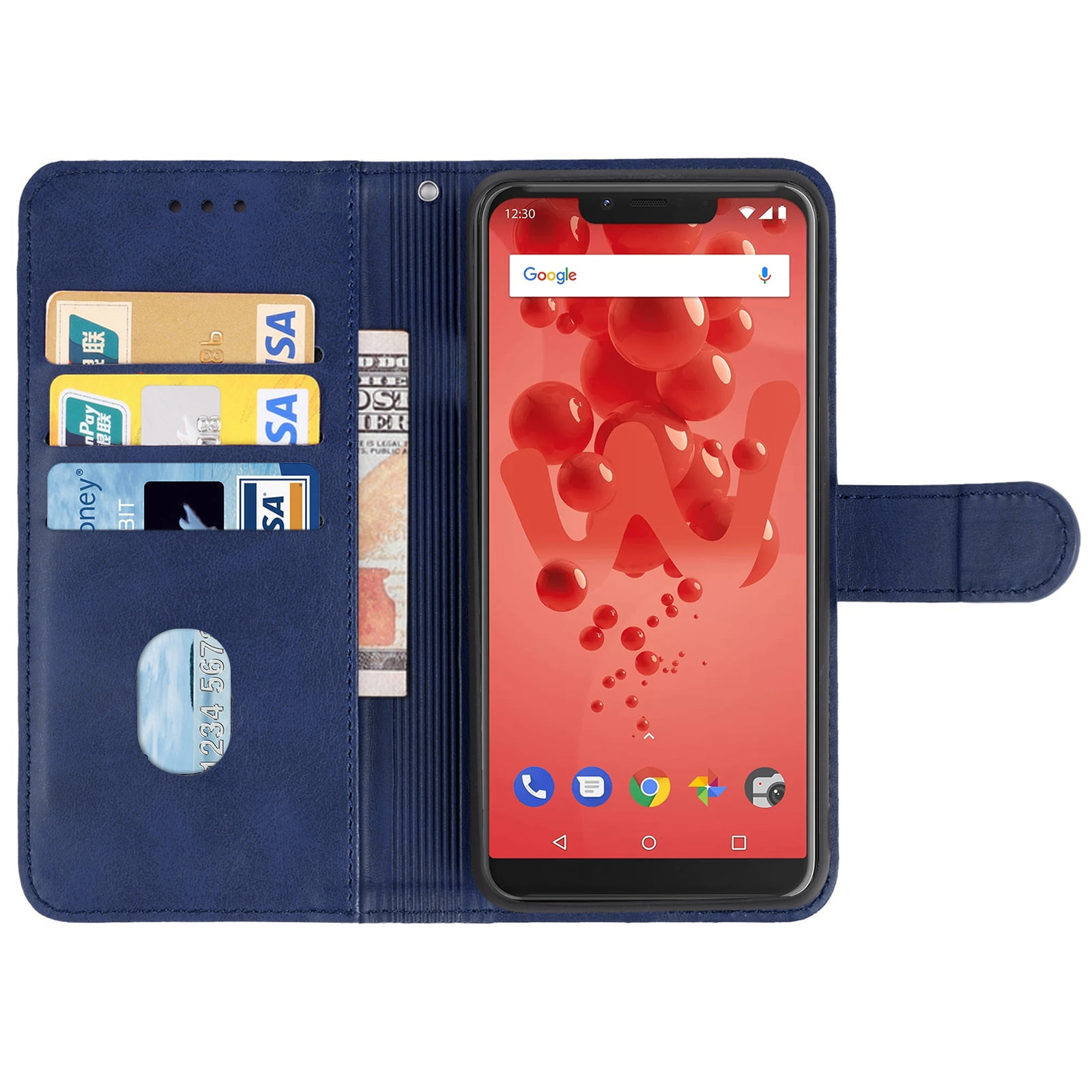 Leather Phone Case Wiko View 2 - Walmart.com