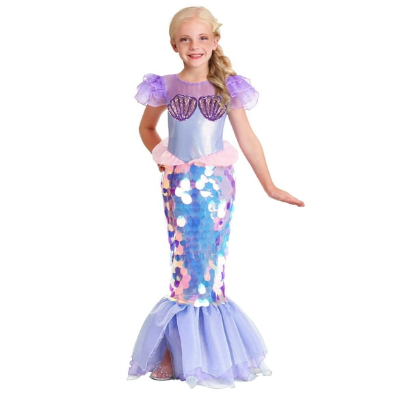 Girls Sparkling Mermaid Costume