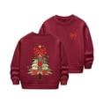 thumbnail image 4 of Cowsor Girls Sweatshirts Kids Cute Graphic Crewneck Pullover Tops Xmas Long Sleeve Holiday Shirts, 4 of 7