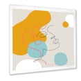 thumbnail image 2 of Designart 'Minimal Portrait of Female Face Drawn With One Line I' Modern Framed Art Print, 2 of 4