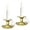 Gold, variant on ABCISI Vintage Iron Taper Candle Holders, Set of 2 Classic Black Candlestick Stand for Elegant Table Decor, Ideal for Parties, Weddings, and Home Lighting.