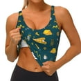 thumbnail image 3 of Fotbe Camping Sujetador Deportivo Largo sin Aros para Mujer con Almohadillas y Soporte Medio, Transpirable y Absorbente, Camiseta Tipo Chaleco o Tank Top-X-Large, 3 of 8