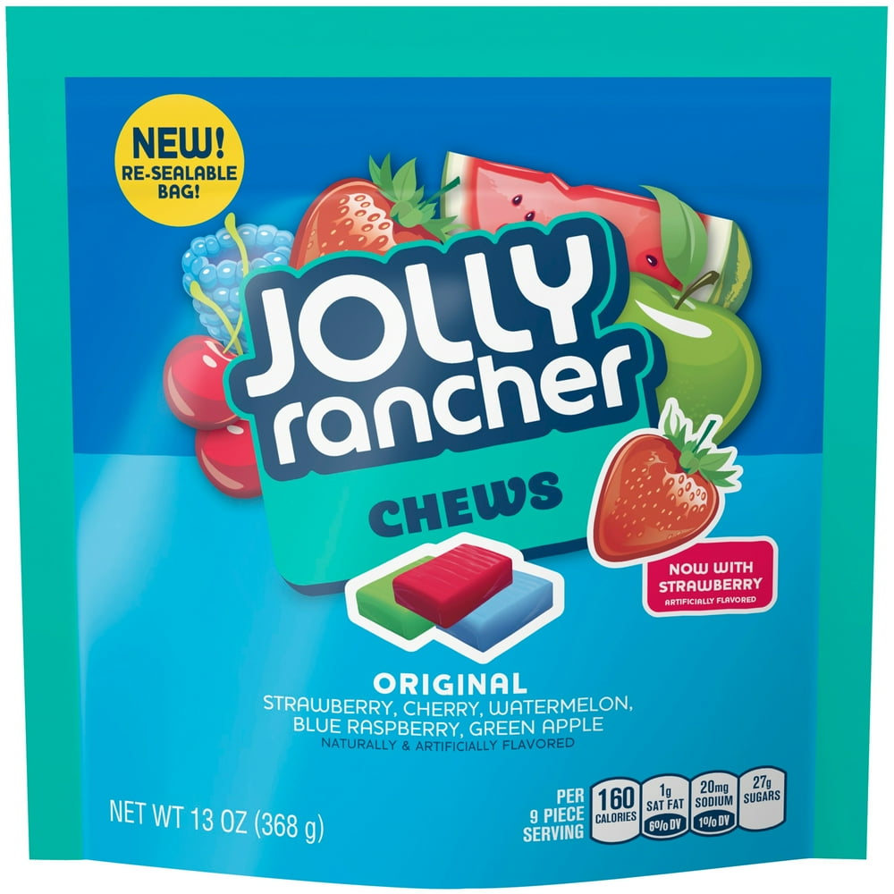 Jolly Rancher Chews Original Flavor Assortment Candy, 13 Oz. Walmart