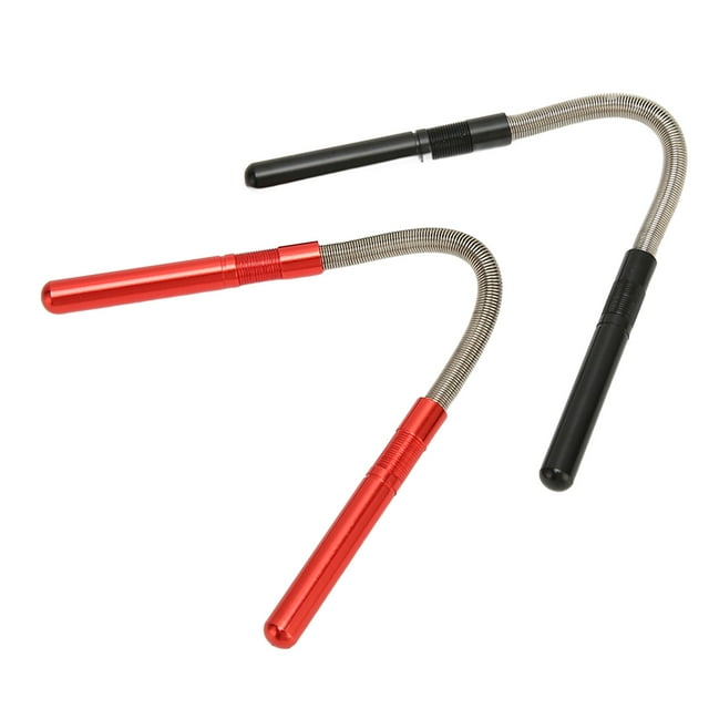 2 piezas de depilación facial con resorte antideslizante de acero inoxidable, herramienta de roscado para mentón y mejillas, color rojo y negro.