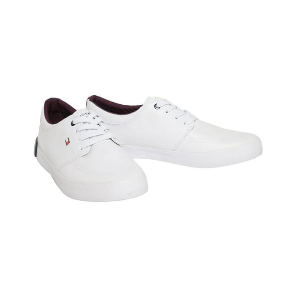 Tenis Tommy Hilfiger Rexin-A Hombre Casual Moda Caminar blanco 27 Tommy Hilfiger THM0335-140