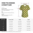 thumbnail image 4 of Uemuo Avocado Printed Women's Classic V-Neck T-Shirt - Soft, Breathable, Moisture-Wicking, Perfect for Casual, Office, Travel, and Everyday Wear-Small, 4 of 5