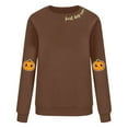 thumbnail image 4 of Womens Sweatshirts Plus Size Thanksgiving Pumpkin Printed Long Sleeve Round Neck Loose Top Sweatshirt,Tops for Women, 4 of 4