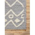thumbnail image 4 of A2Z Rug Moderne & Traditionnel Marocain 5535 Gris Clair Shaggy Zone Tapis, 4 of 7