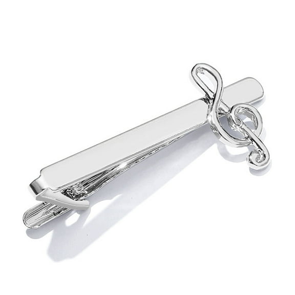 UNTERING Tie Clip Business Tie Men Tie Clip for Creative Silver High-end Fashion Clips Gifts C