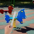 thumbnail image 4 of Mango mecedora de plástico Universal para montar a caballo, caballo de juguete para niños, repuesto de mecedora para bebé, juguetes para jugar en interiores y exteriores, 4 of 7