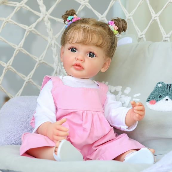 Lifelike Reborn Baby Dolls - 22 inch Realistic Newborn Baby Girl Doll Adorable Real Life Baby Dolls Girls Toddler with Gift Box for Kids Age 3 
