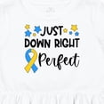thumbnail image 4 of Inktastic Just Down Right Perfect Down Syndrome Awareness Ribbon Girls Toddler Dress, 4 of 5