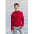 thumbnail image 2 of Cozeeme Toddler Boys Half Zip Long Sleeve Sweater Toddler to Big Kid, 2 of 5