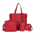 thumbnail image 2 of Conjunto de 4 piezas para mujer, bolso y bolso de hombro, billetera y tarjetero, elegante mochila multifuncional, bolsos de viaje de gran capacidad, bolsos de hombro, 2 of 8